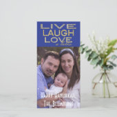 Holiday Hanukkah Photo Card "Love a Latke" シーズンカード (スタンド正面)