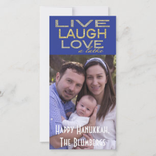 Holiday Hanukkah Photo Card "Love a Latke" シーズンカード