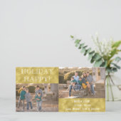 "HOLIDAY HAPPY" フォトカード/白封筒 シーズンカード (スタンド正面)