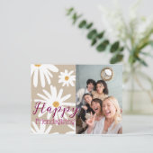 Holiday Happy Celebration Generic Photo Customize シーズンポストカード (スタンド正面)