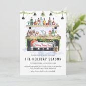 Holiday Happy Hour | クリスマスコックテイルパーティー 招待状 (スタンド正面)