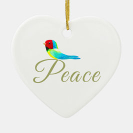 Holiday Heart  Prayer of Peace セラミックオーナメント