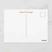 Holiday Highland Calf in the Snow Cute ポストカード (裏面)