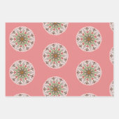 Holiday holly ラッピングペーパーシート (正面3)