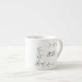 Holiday Holly Personalized Mug エスプレッソカップ (正面右)