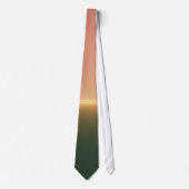 Holiday Horizon Glow Gradient Christmas ネクタイ (正面)