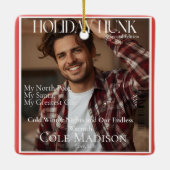 Holiday Hunk magazine cover style Ornament セラミックオーナメント (裏面)