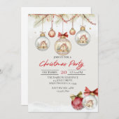 Holiday Invitation, Holiday Party, Christmas Party 招待状 (正面/裏面)