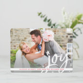 HOLIDAY JOYオーバーレイモダンフォトスクリプトレタリング シーズンカード (スタンド正面)