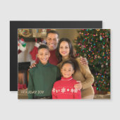 Holiday Joy Fun Magnetic Pet Photo Christmas (正面/裏面)