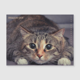 Holiday Joy Fun Magnetic Pet Photo Christmas
