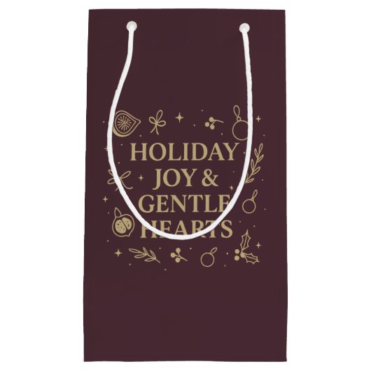 Holiday Joy Gift Bag スモールペーパーバッグ (正面)