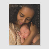Holiday Joy Modern Magnetic Photo Christmas (正面)