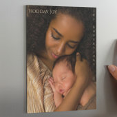 Holiday Joy Modern Magnetic Photo Christmas