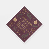 Holiday Joy Paper Napkin スタンダードランチョンナプキン (角)