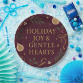 Holiday Joy Paper Plate ペーパープレート (パーティー)