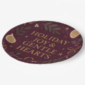 Holiday Joy Paper Plate ペーパープレート (アングル)