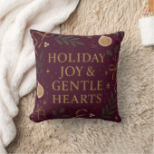 Holiday Joy Throw Pillow クッション (ブランケット)