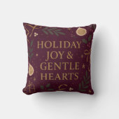 Holiday Joy Throw Pillow クッション (正面)