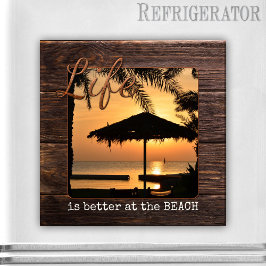 Holiday Keepsake Beach Photo Magnet マグネット