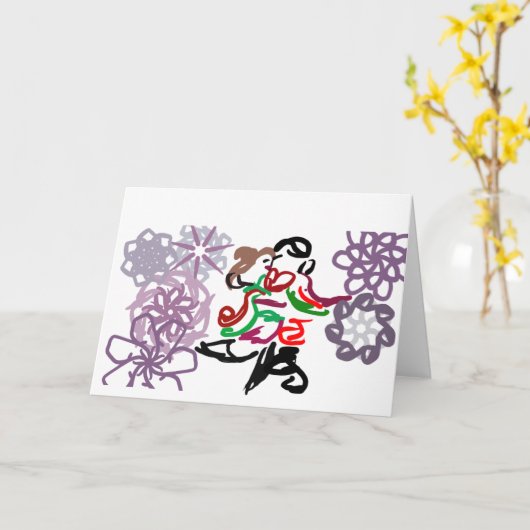 Holiday Kiss カード (黄色い花)