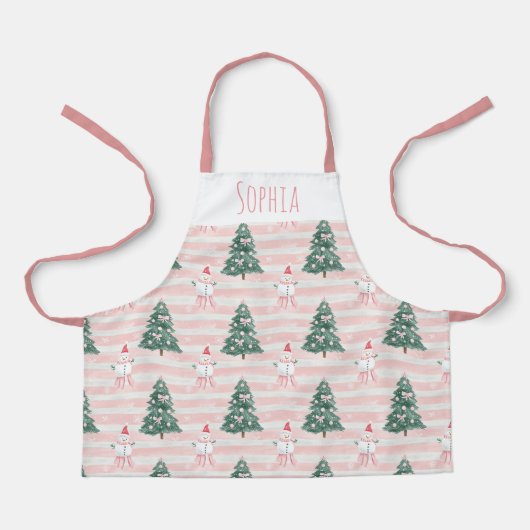 Holiday Kitchen Apron for Children Christmas Gift エプロン (正面)