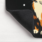 Holiday Kitten Cute Christmas Cat Design Uni Long  マウスパッド (コーナー)