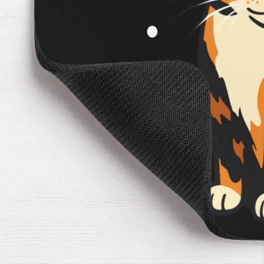 Holiday Kitten Cute Christmas Cat Design Uni Long マウスパッド (コーナー)