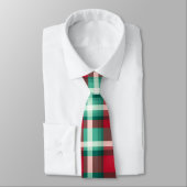 Holiday Labradoodle Red Green Plaid Christmas ネクタイ (タイ)