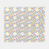 Holiday Lights フリースブランケット (正面(横))