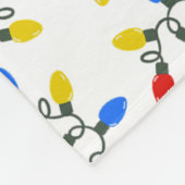 Holiday Lights フリースブランケット (角)