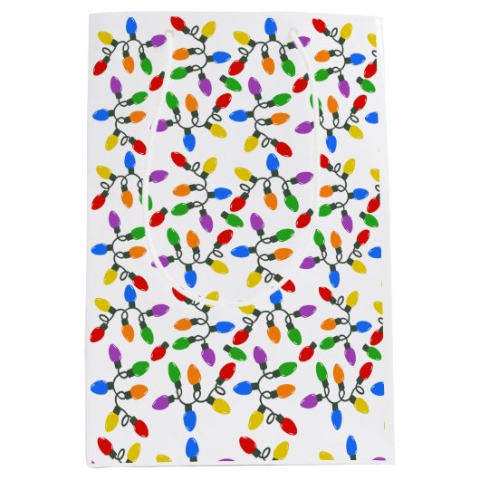 Holiday Lights ミディアムペーパーバッグ (正面)