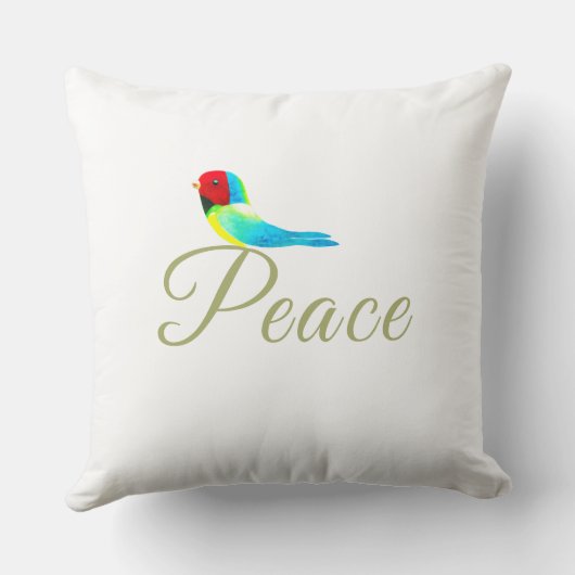 Holiday Little Bird  Messenger of Peace クッション (裏面)