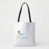 Holiday Little Bird  Messenger of Peace トートバッグ (正面)