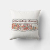 Holiday Loading Christmas Progress Bar Decorative  クッション (裏面)