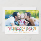 Holiday Love & Bright Christmasメリー Photo card シーズンカード (正面)