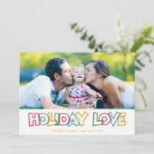 Holiday Love & Bright Christmasメリー Photo card シーズンカード (スタンド正面)