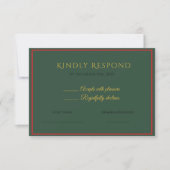 Holiday Luxe Elegant RSVP Card for Business (正面)