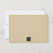 Holiday Luxe Elegant RSVP Card for Business (裏面)