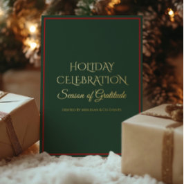 Holiday Luxe Foil Invitation Luxury Business Card 箔シーズンカード