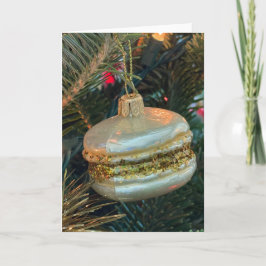 Holiday Macaron Christmas Tree Ornament Card サンキューカード