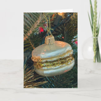 Holiday Macaron Christmas Tree Ornament Card サンキューカード