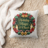 Holiday Magic & Cheer Festive Christmas  クッション (ブランケット)