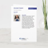 Holiday Magic - Kids Art for CHOC カード (裏面)