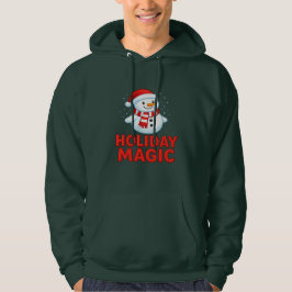 Holiday Magic Snowman Christmas Gift Hoodie Unisex パーカ