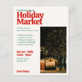 Holiday Market Retro Photo Flyer チラシ (正面)