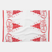 Holiday Merry Christmas  キッチンタオル (横)