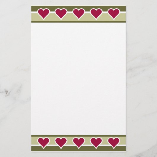 Holiday Motif固定、カスタマイズ可能 便箋 (正面)