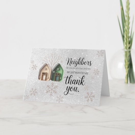 Holiday Neighbor Thank You Card カード (正面)