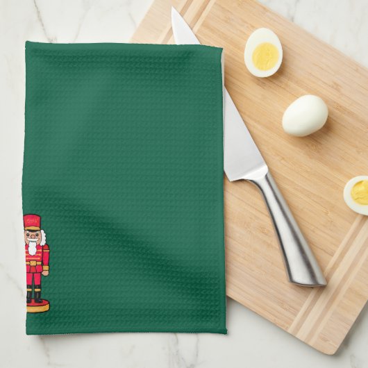 Holiday Nutcracker Kitchen Towel キッチンタオル (四つ折り)